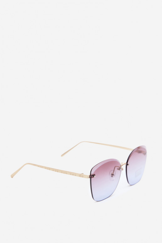 Rimless päikeseprillid UV 400 filtriga violetne