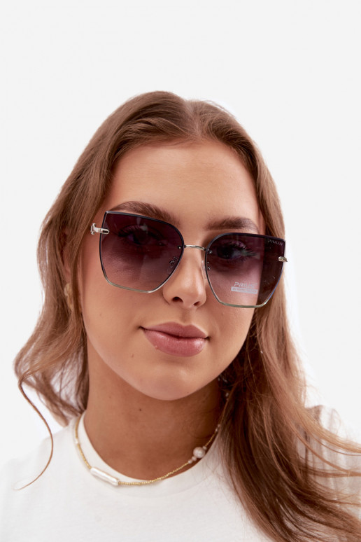 Rimless kassi silmadega päikeseprillid UV 400 filtriga tume sinised