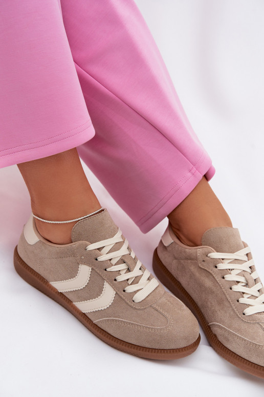 Bežid naiste sneakerid kunstnahast Jesavella