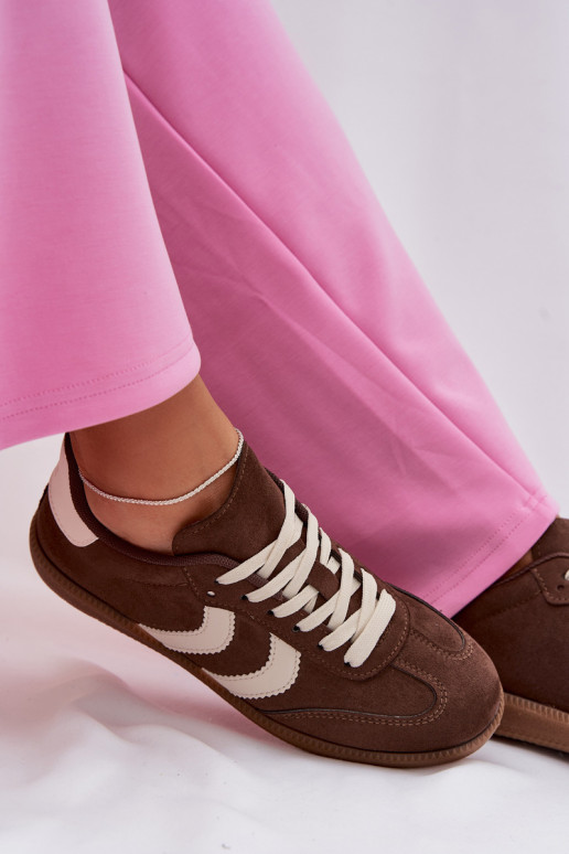 Šokolaadi naiste sneakerid kunstnahast Jesavella