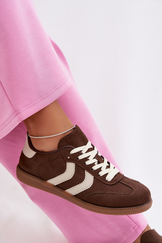 Šokolaadi naiste sneakerid kunstnahast Jesavella