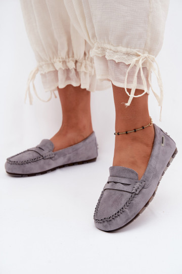 Hallid faux suede madalad mokasiinid Galadriel 2