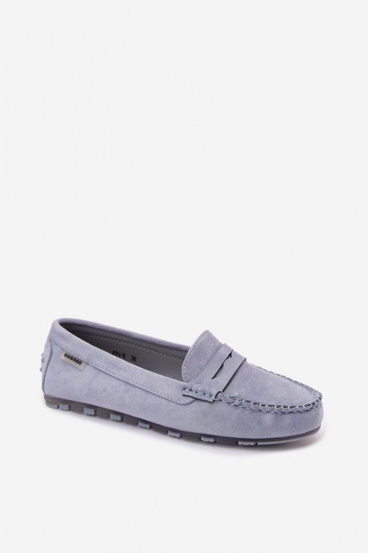 Sinised faux suede madalad mokasiinid Galadriel