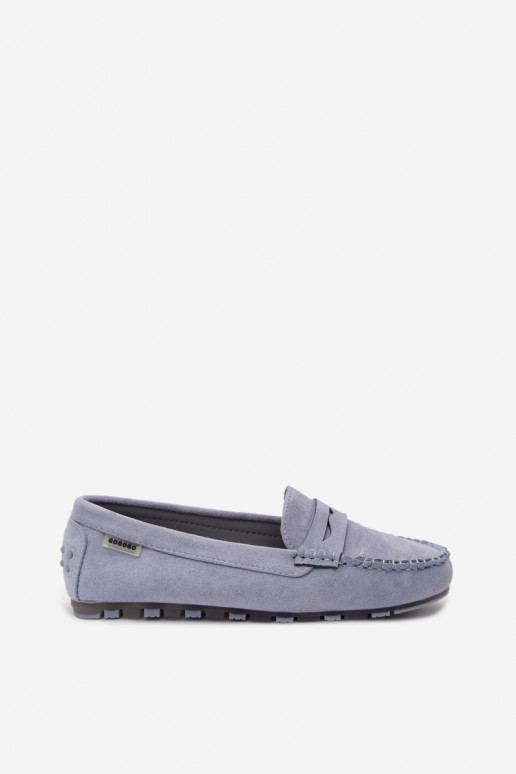 Sinised faux suede madalad mokasiinid Galadriel