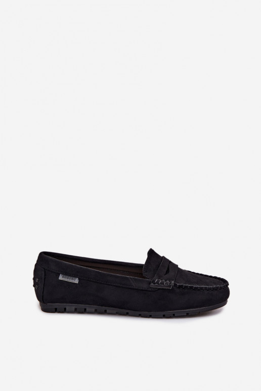 Mustad faux suede madalad mokasiinid Galadriel