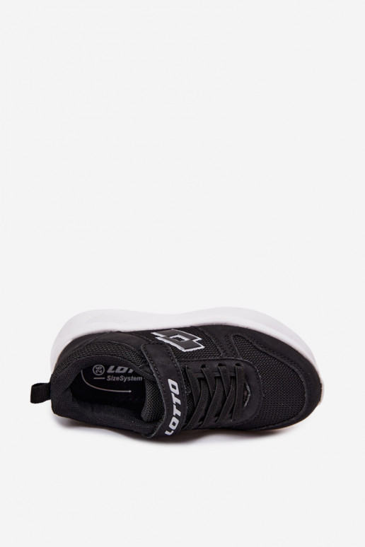 Laste spordijalatsid Velcro'ga LOTTO SOBRIO 2601570K mustad