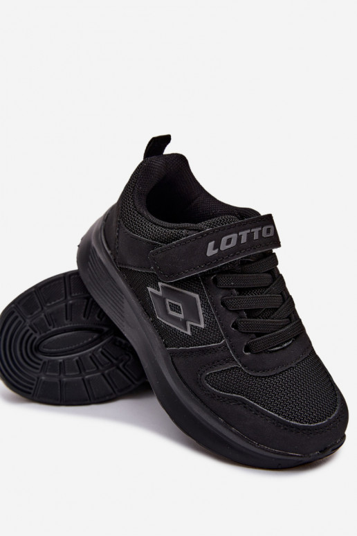 Laste spordijalatsid Velcro'ga LOTTO SOBRIO 2601571K mustad