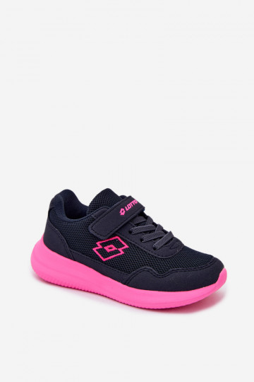Laste spordijalatsid Velcro'ga LOTTO 2600002K CONNEECT sinine-roosa