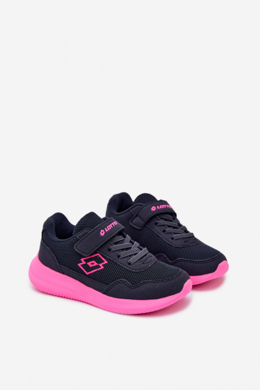 Laste spordijalatsid Velcro'ga LOTTO 2600002K CONNEECT sinine-roosa