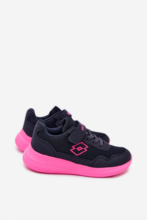Laste spordijalatsid Velcro'ga LOTTO 2600002K CONNEECT sinine-roosa