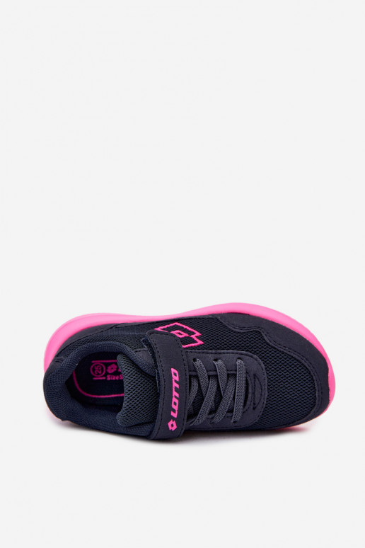 Laste spordijalatsid Velcro'ga LOTTO 2600002K CONNEECT sinine-roosa