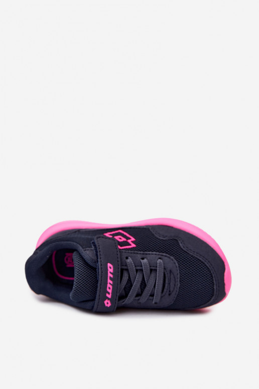 Laste spordijalatsid Velcro'ga LOTTO 2600002K CONNEECT sinine-roosa