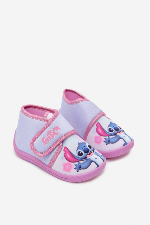 Laste sussid Velcro'ga STITCH roosad