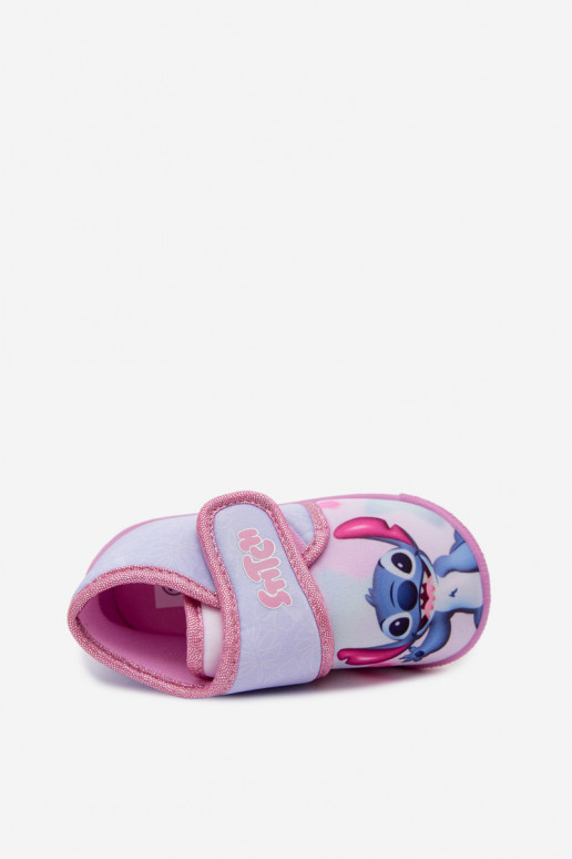 Laste sussid Velcro'ga STITCH roosad