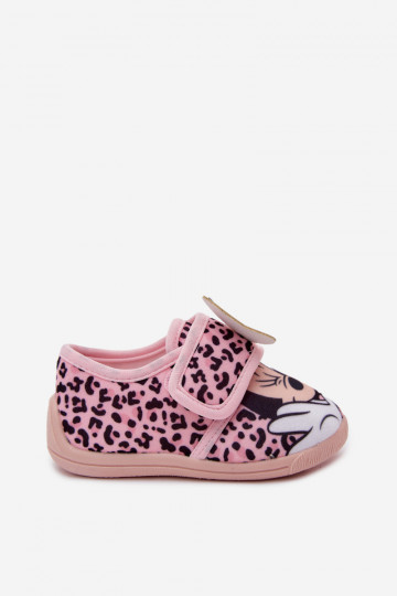 Laste sussid Velcro'ga MINNIE MOUSE roosad 2