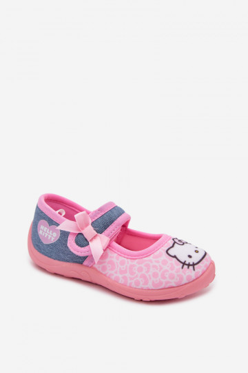 Laste sussid Velcro'ga HELLO KITTY roosad