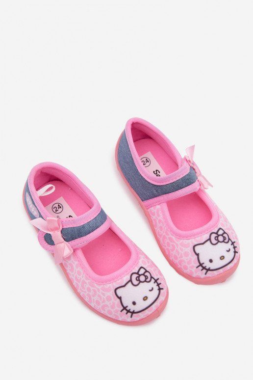 Laste sussid Velcro'ga HELLO KITTY roosad