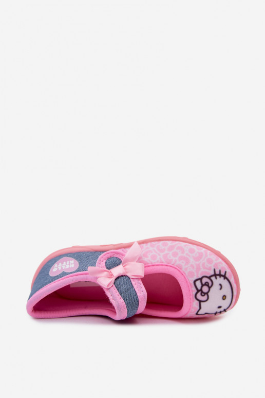 Laste sussid Velcro'ga HELLO KITTY roosad