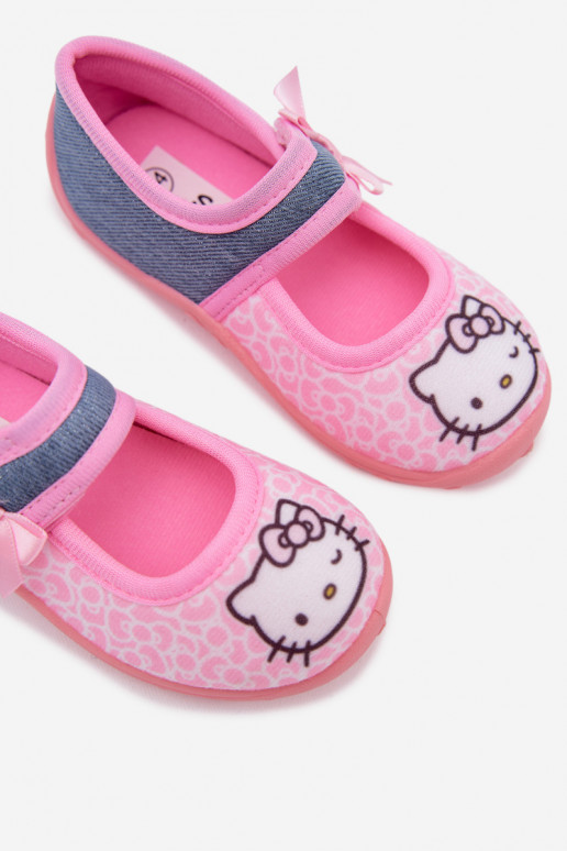 Laste sussid Velcro'ga HELLO KITTY roosad