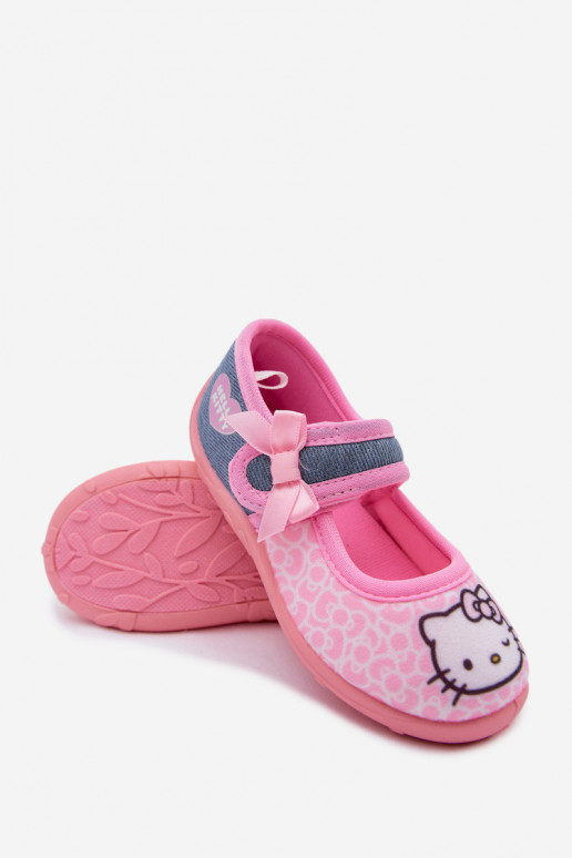 Laste sussid Velcro'ga HELLO KITTY roosad