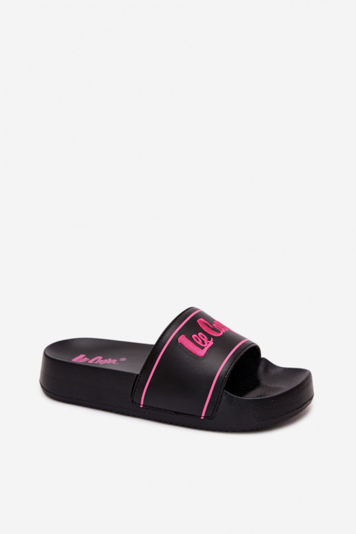 Naiste mustad sussid platvormiga Lee Cooper