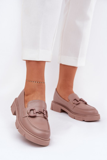 Naiste mokasiinid dekoratiivsete detailidega khaki faux leather Seftass 2
