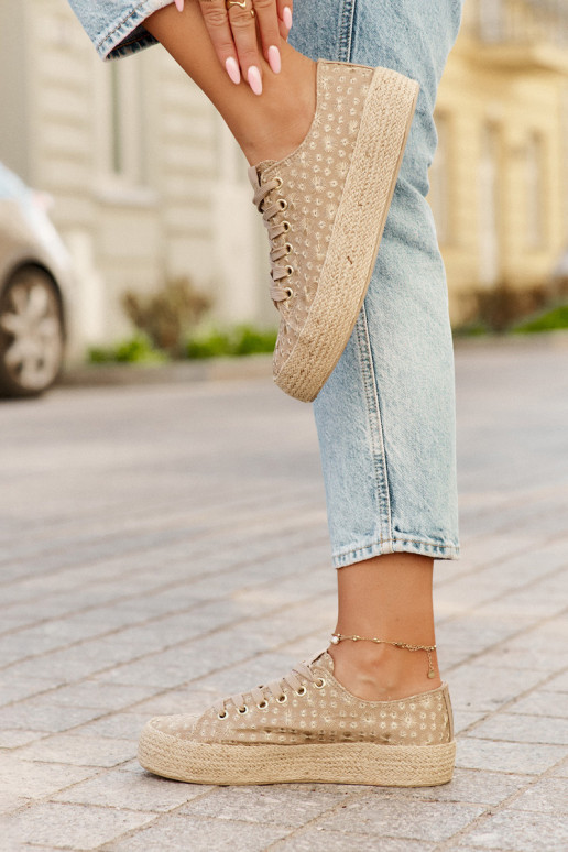 mustritud igapäeva jalanõud platvormiga khaki Lee Cooper LCIN-25-08-3646L