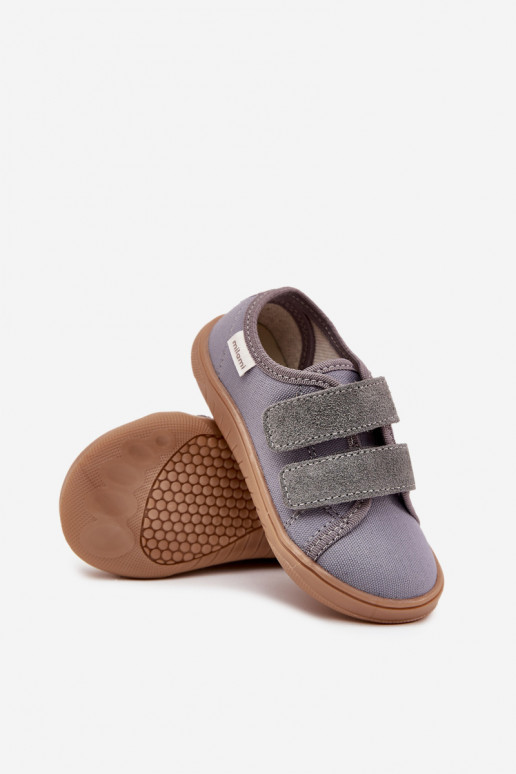 Poikien harmaat "Barefoot" sandaalit "Sujautus" Milami Saphira
