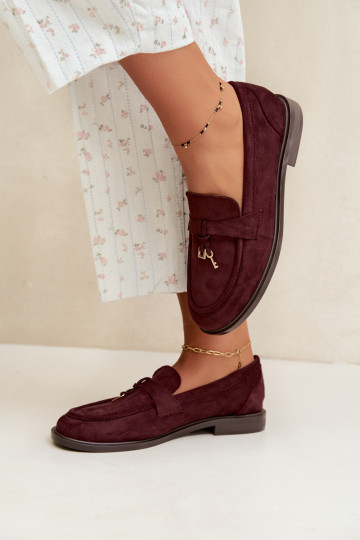 Burgundia naiste mokasiinid kunstsuede Raylie