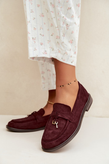 Burgundia naiste mokasiinid kunstsuede Raylie 2