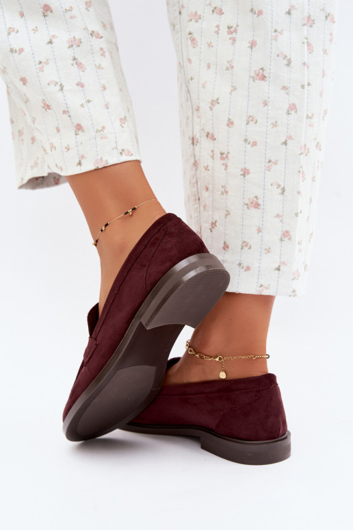 Burgundia naiste mokasiinid kunstsuede Raylie