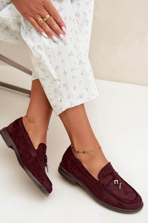 Burgundia naiste mokasiinid kunstsuede Raylie