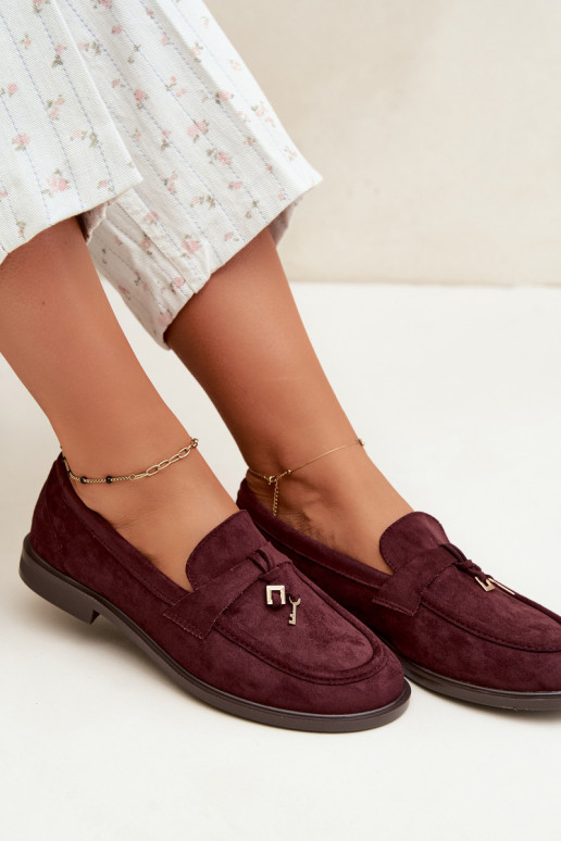 Burgundia naiste mokasiinid kunstsuede Raylie