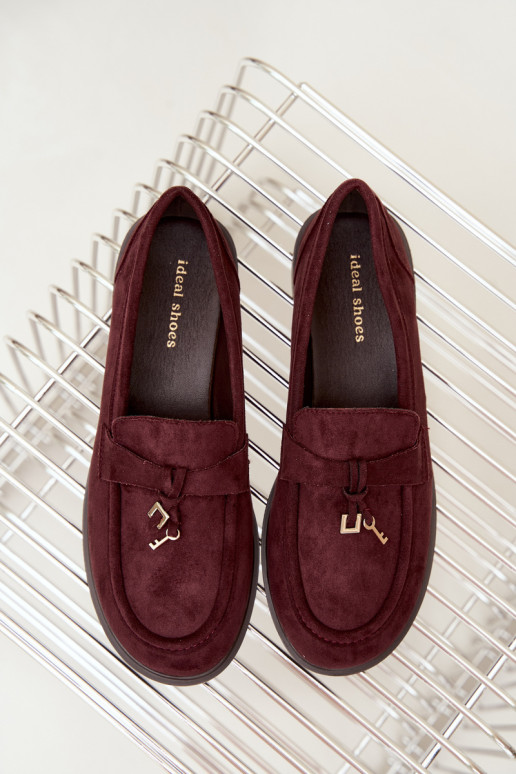 Burgundia naiste mokasiinid kunstsuede Raylie