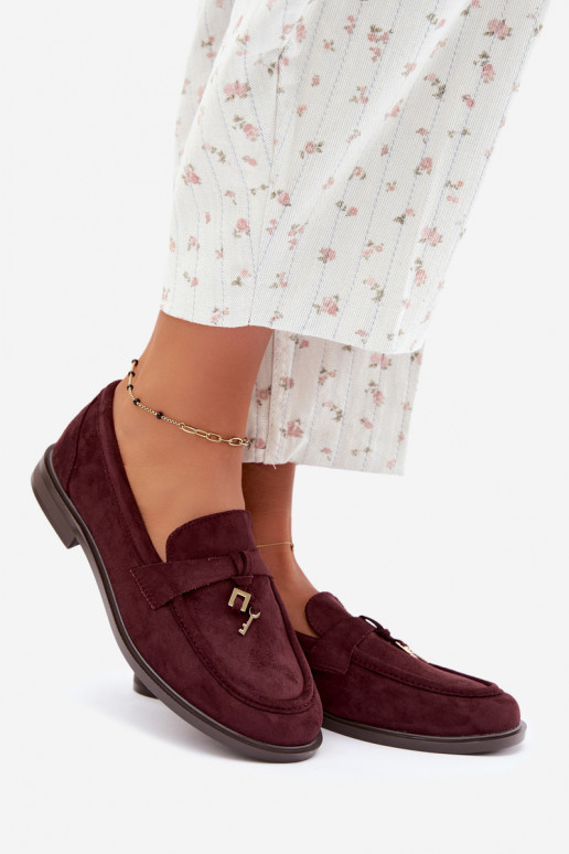 Burgundia naiste mokasiinid kunstsuede Raylie