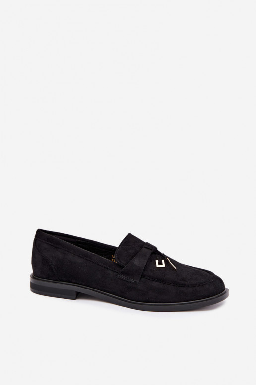 naiste mokasiinid kunstsuede mustad Raylie