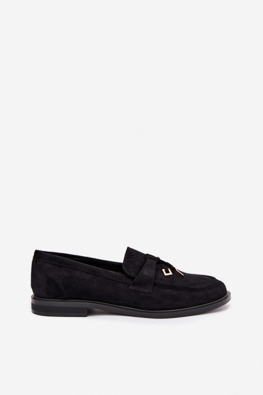 naiste mokasiinid kunstsuede mustad Raylie