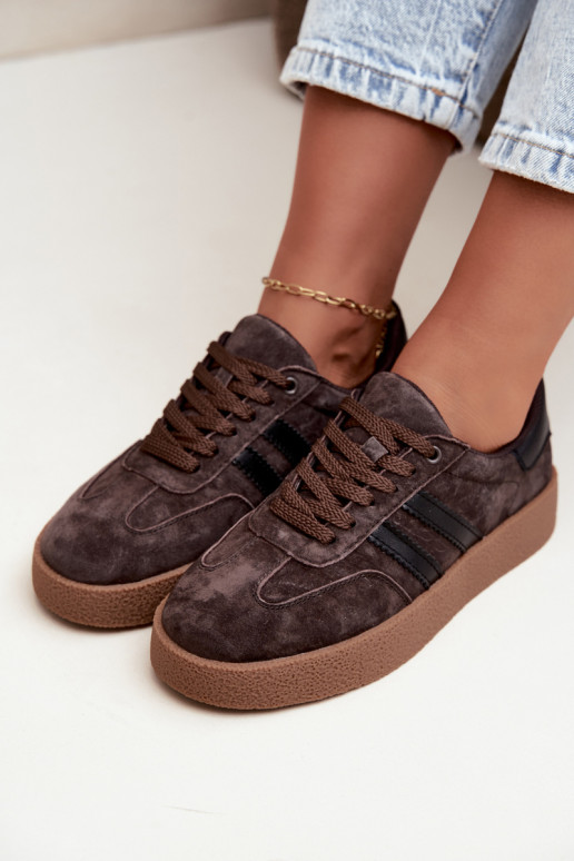 Naiste tossud šokolaadi faux suede Bellmont