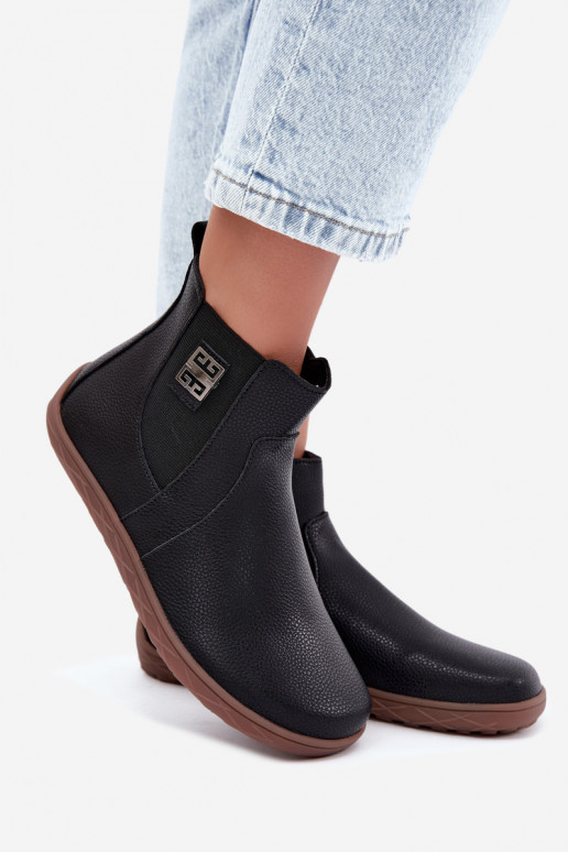 Mustad nahast jalanõud Barefoot Altie