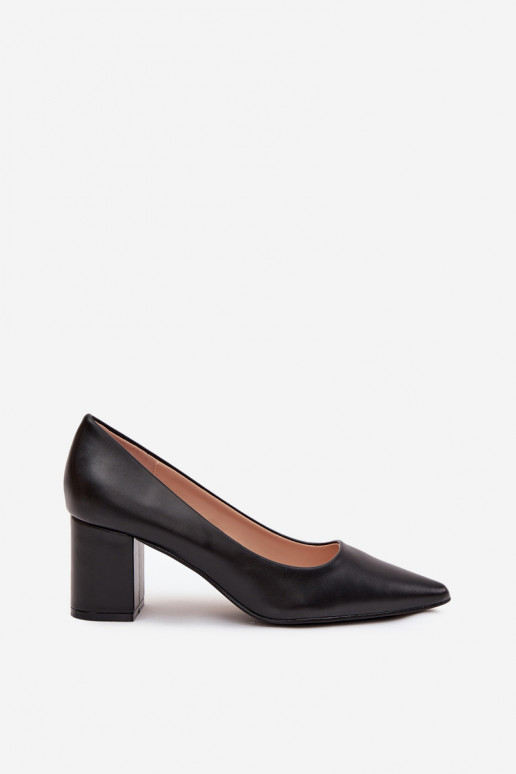 stiletto kontsad terava ninaga mustas värvis