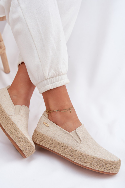 Liivakarva espadrillid platvormiga Big Star TT274089