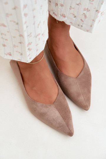Ballerinad terava ninaga kunstsuede liivakarva Corabella
