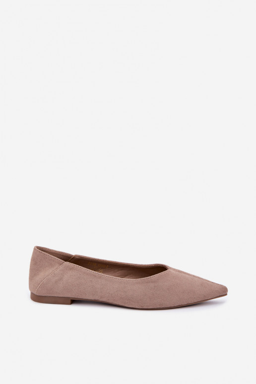 Ballerinad terava ninaga kunstsuede liivakarva Corabella