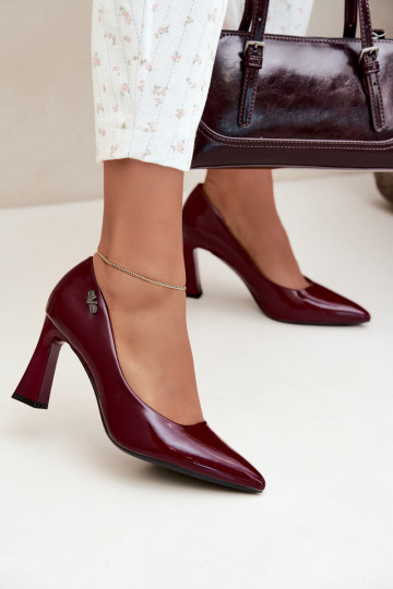 Vinceza 62328 burgundia lakitud kontsad 2
