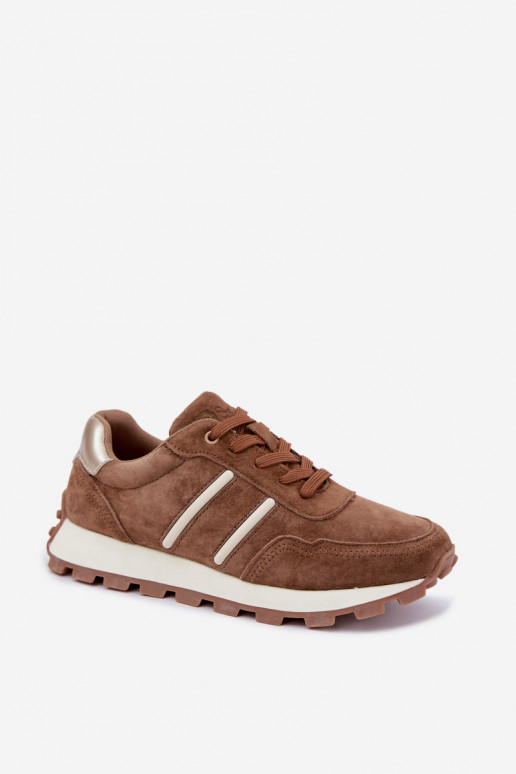 tennisest kunstsuede D&A LR62-7101 pruuni värvuses