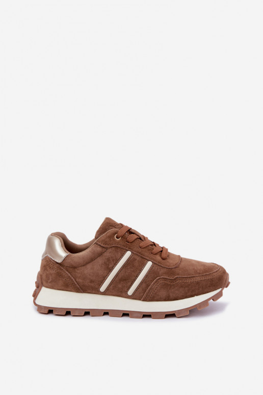 tennisest kunstsuede D&A LR62-7101 pruuni värvuses