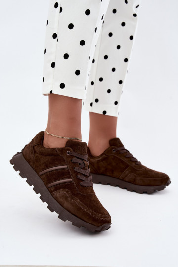tennisest kunstsuede D&A LR62-7101 pruuni värvuses 2