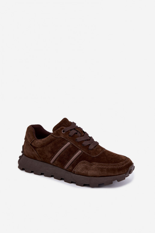 tennisest kunstsuede D&A LR62-7101 pruuni värvuses