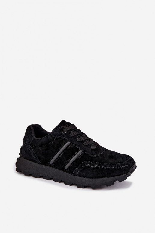 tennisest kunstsuede D&A LR62-7101 mustas värvuses