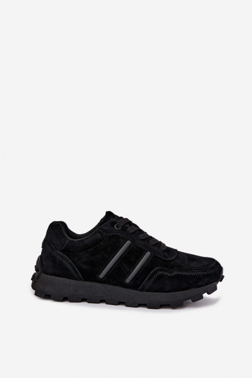 tennisest kunstsuede D&A LR62-7101 mustas värvuses